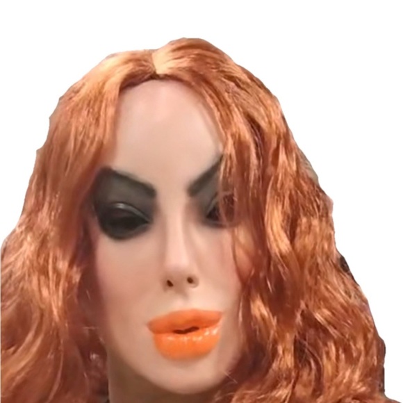 Sissy Crossdresser Female masking Mask Fetish Cosplay with hair - Picture 5 of 8